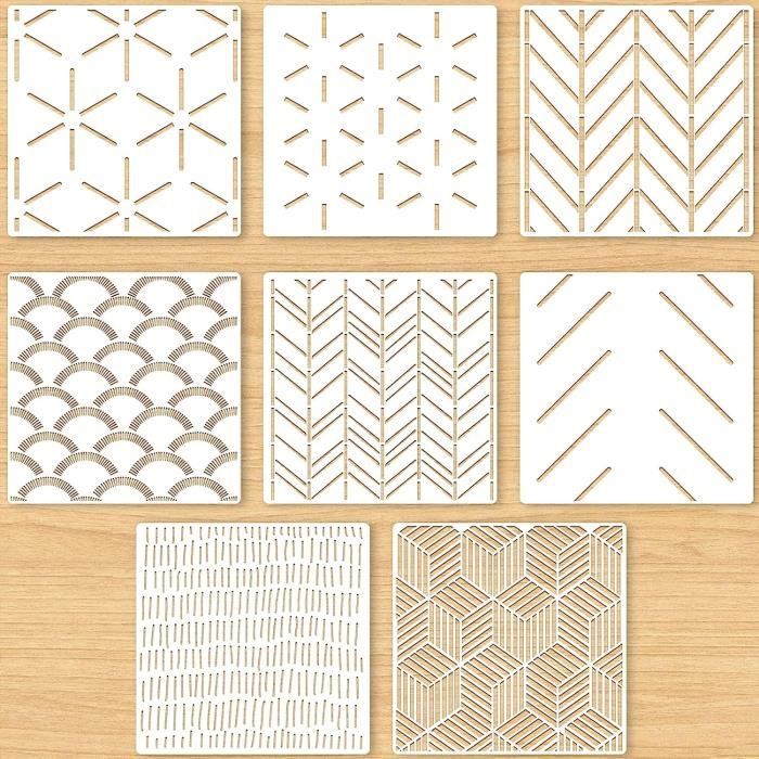 JIYIN Lot De 12 Pochoirs Réutilisables En Forme De Feuille De Vigne