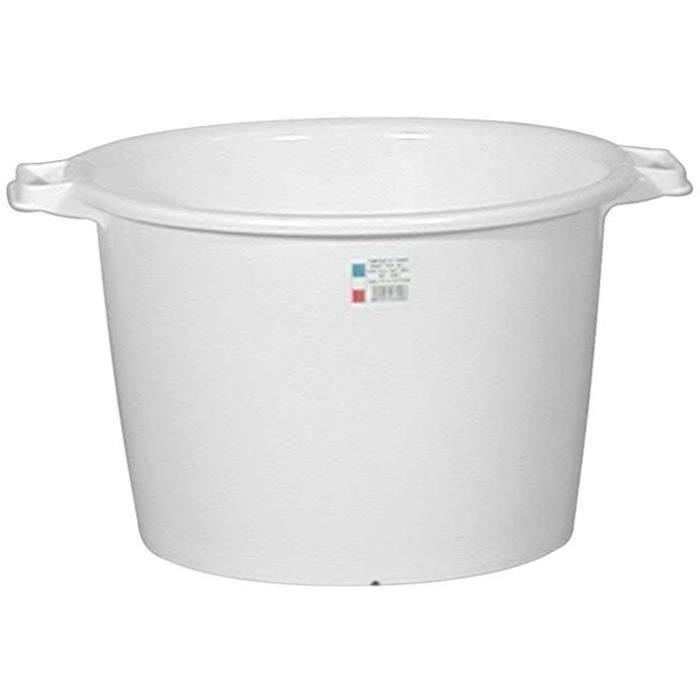 Baquet rond 30 L - blanc