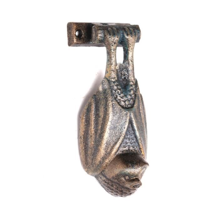 Antikas Heurtoir de porte - En forme de chouette - Poignée de porte en