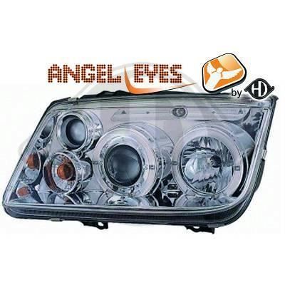 2231580 , Paire de Feux Phares Angel Eyes chrome pour VW Bora 1J de 1998 a 2005