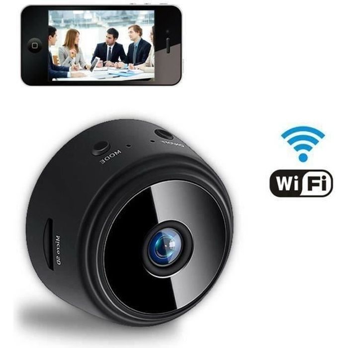 Mini Caméra Espion HD 1080P WiFi Cam Cachée sans Fil Vision Nocturne Caméra de Surveillance de Sécurité Enregistreur Vidéo