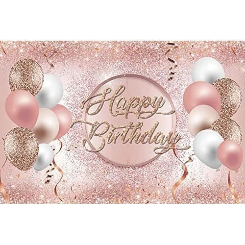Toile de fond Anniversaire Personnalisée Élégante Violet Or Paillettes CSH4-29