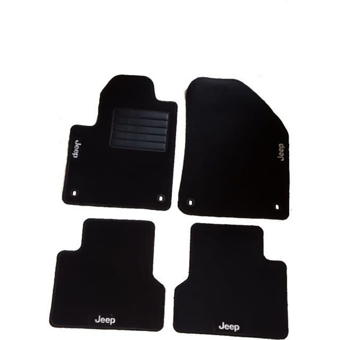 Jeu de 4 tapis moquette pour JEEP CHEROKEE 2014>