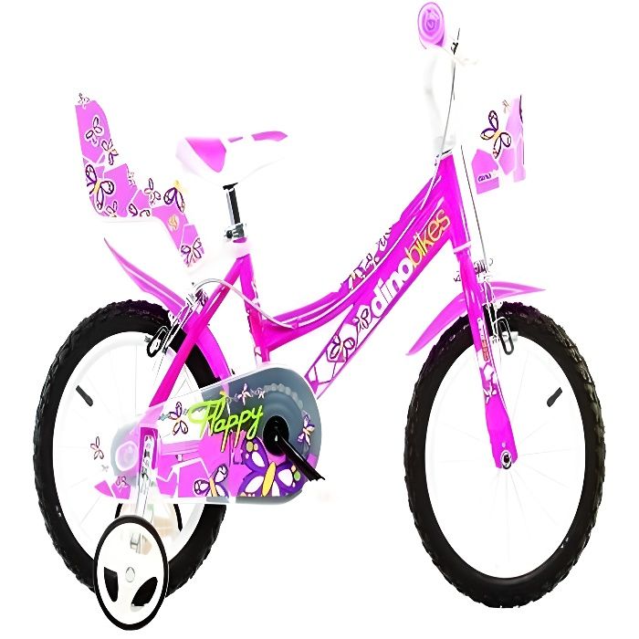 Vélo Fille 16 Pouces - Marque - Modèle - Frein - Roues rayons - Pneus gonflables