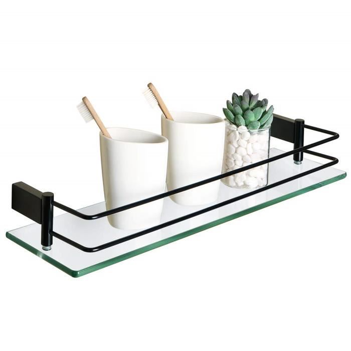 Étagère D'angle Murale Ib Style – Verre Sécurité, Charge 25kg, Neuve