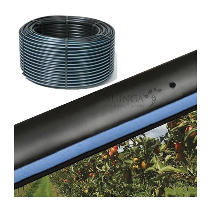 Suinga – Tuyau en polyéthylène 16 mm – Pression 4 bars – Longueur 100 mètres – Irrigation goutte à goutte – Résistant aux UV et intempéries