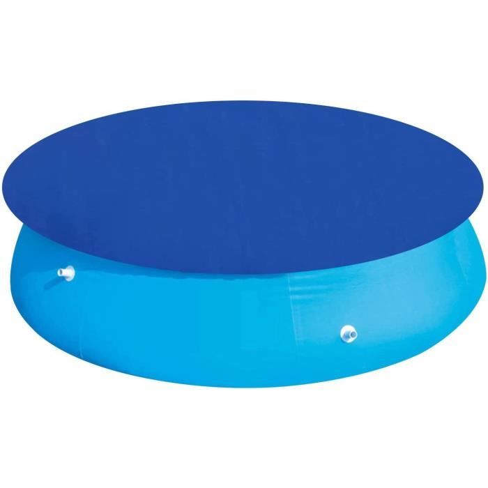 Bâche De Piscine Ronde 80x30cm - Tissu Oxford Imperméable, Résistant UV - Avec Cordon De Serrage