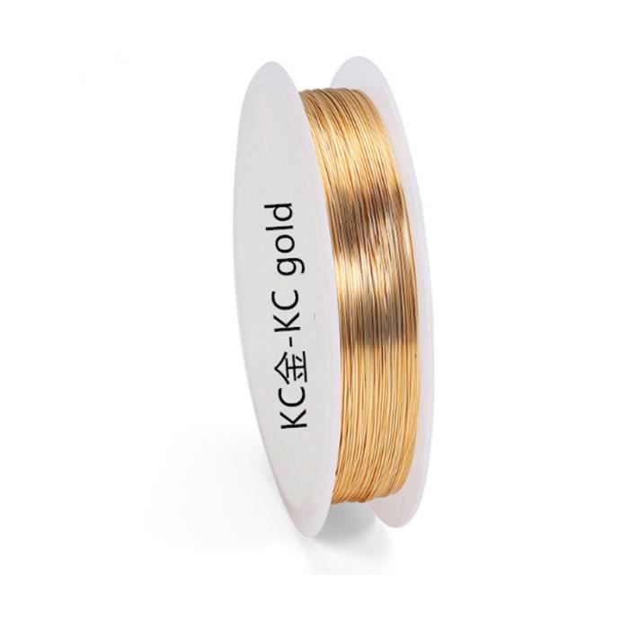 Fil De Cuivre Pour Bijoux 10 Bobines 0.4mm - Couleurs Mélangées 10m Par Rouleau