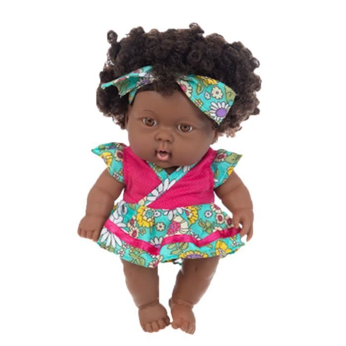 Bebe Noir Africain Noir Mignon Boucle Noir cm Vinyle Bebe Jouet G4968 Cdiscount Jeux Jouets