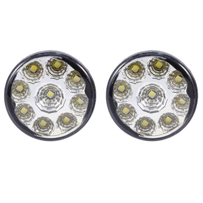 Led Drl Diurne Feux Lumiere Anti-Brouillard 2.75" 7cm Universel Auto Moto Camion Led Drl Diurne Feux Lumiere Anti-Brouillard 2.75" 7cm Universel Auto Moto Camion