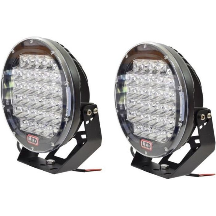 2 PCS Phare de Travail Led 12v, 132W Phares Longue Portee Led Moto