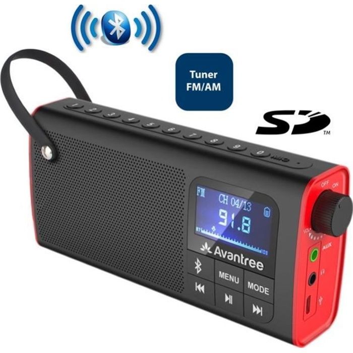 Enceinte Bluetooth® Portable avec Tuner FM SP850
