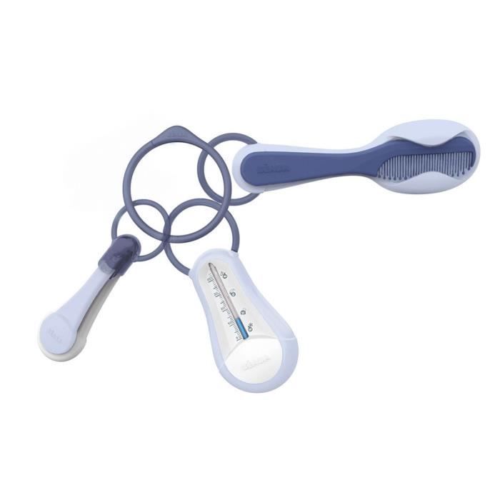 Beaba Set Accessoires Toilette Bebe Enfant Thermometre De Bain Coupe Ongle Peigne Brosse Mineral Cdiscount