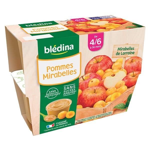 Bledina Coupelles Pommes Mirabelles 4x100g Achat Vente Compote Dessert Fruite Bledina Coupelles Pommes Mirabelles 4x100g Cdiscount Pret A Porter