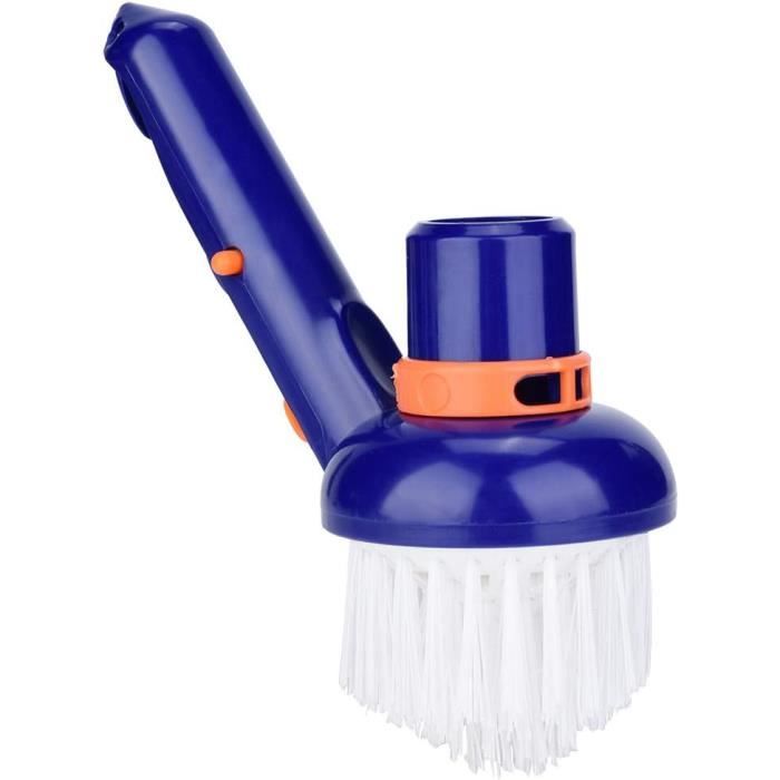 Kit Nettoyage Piscine Complet : 2 Brosses De Sol + Filet à Feuilles + Éponge - Accessoires Essentiels