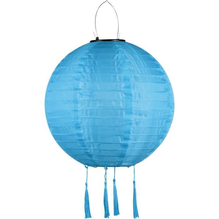 Lampions Solaires Youning - Lot De 4 - Lanternes Jardin Imperméables IP55 - LED Blanche - 20cm - Déco Extérieur