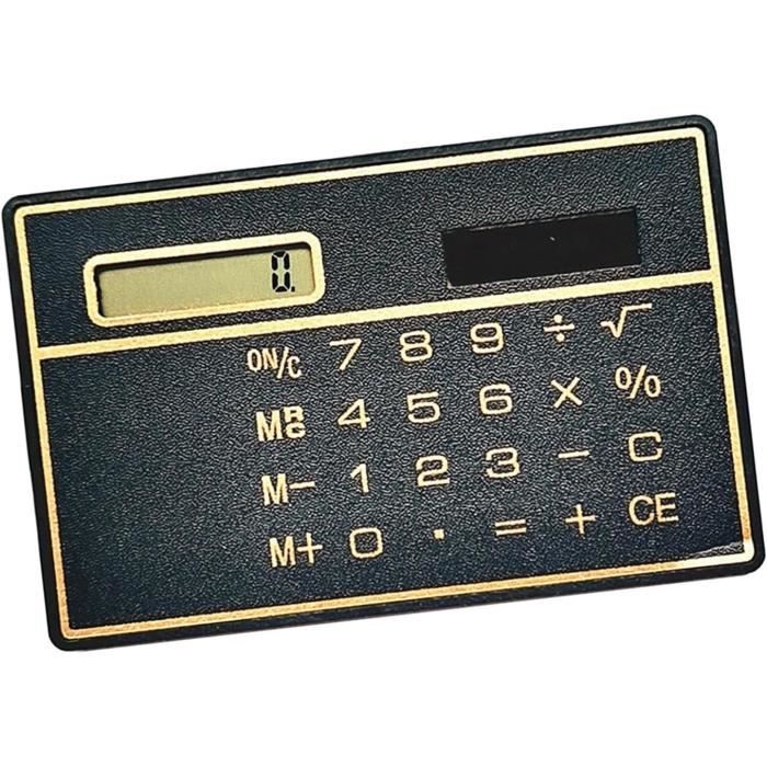 Mini calculatrice de poche, 8 chiffres à double alimentation solaire, calculatrice de bureau pour enfants, adultes, école, bureau
