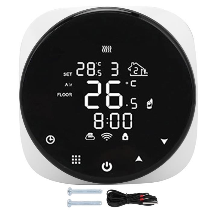 Thermostat Connecté, Thermostat Radiateur pour Chauffage Au Sol électrique  16A- Programmable - avec écran Tactile - Thermostat [6] - Cdiscount  Bricolage