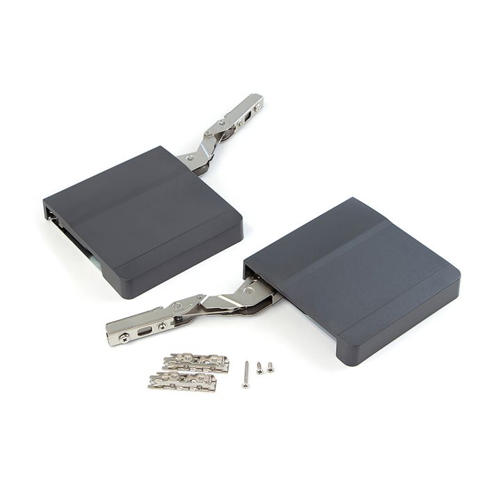 Emuca Compas pour Portes relevables Agile M Couleur Blanc
