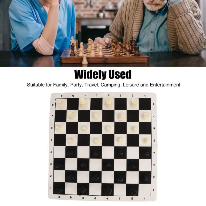 FAS jeux de société portables Jeu d'échecs avec sac à dos à fermeture