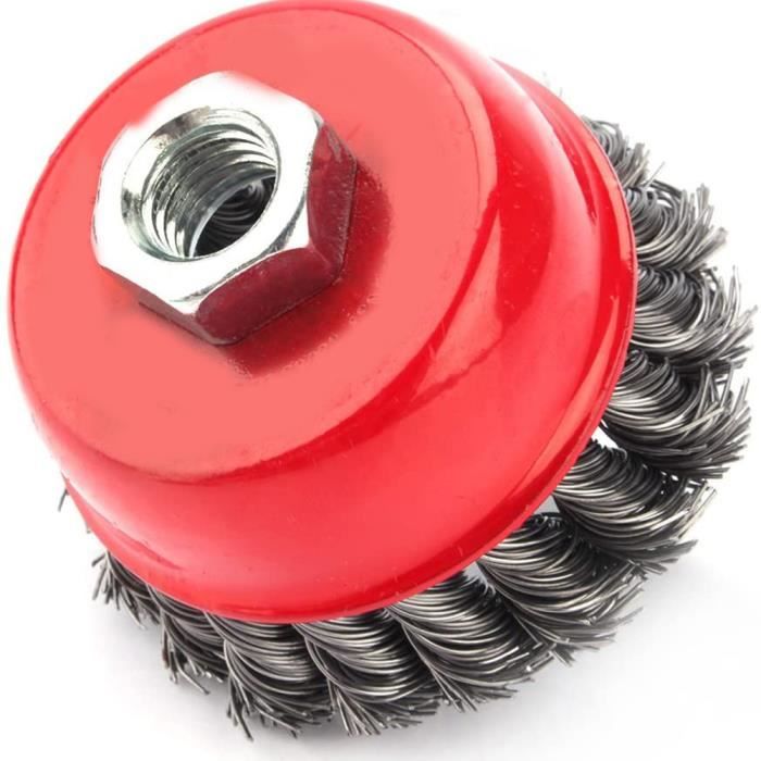 Brosse boisseau à fils acier torsadés pour meuleuse - MAKITA D-24153 Brosse boisseau à fils acier torsadés pour meuleuse - MAKITA D-24153