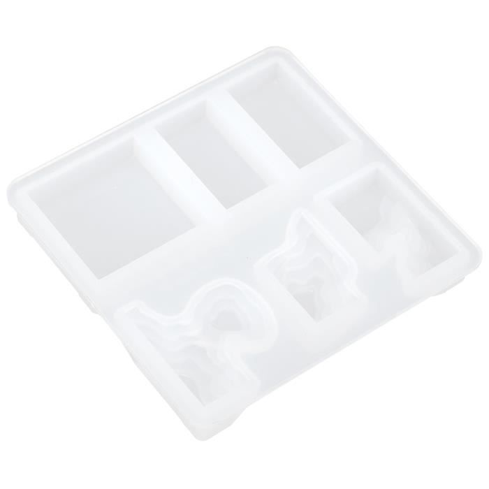 5 Moules Silicone Noël Pour Résine - Formes Sapin, étoile, Flocon, élan, Rond, Pour Pendentifs DIY