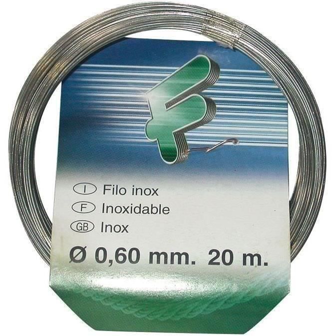 Fil attache - FILOMAT - inox - 0,6 mm - 20 m