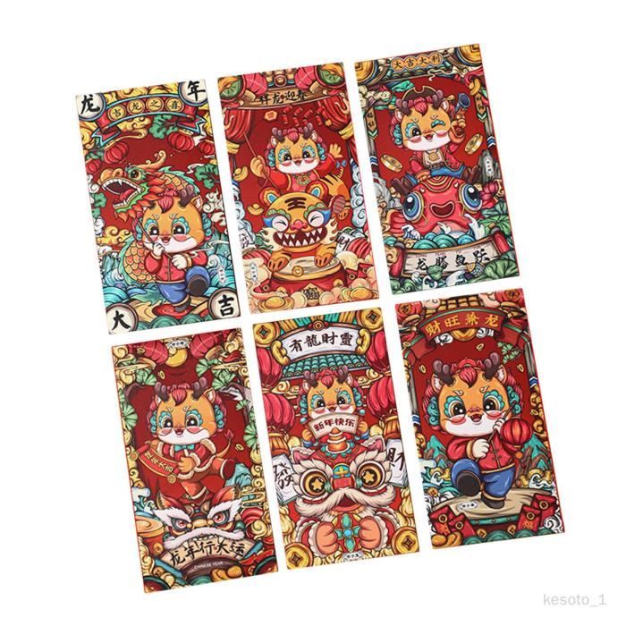 Enveloppes rouges pour le Nouvel An chinois 2026 avec motifs de chevaux mignons - Poche rouge pour le Nouvel An | Pour adultes, amoureux, amis, maman, papa Enveloppes rouges pour le Nouvel An chinois 2026 avec motifs de chevaux mignons - Poche rouge pour le Nouvel An | Pour adultes, amoureux, amis, maman, papa