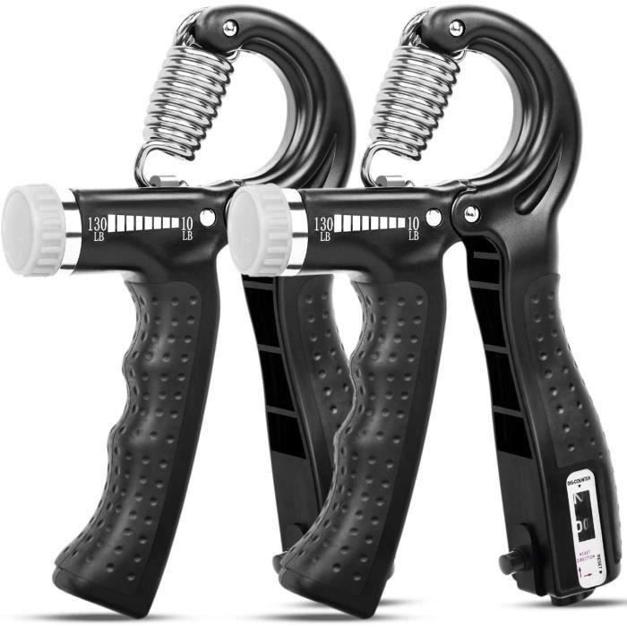 Exerciceur De Bras à Ressort Avec Résistance Réglable (30-50 Kg) - Pour Biceps, Avant-bras, Pectoraux - Portable, Poignées En Mousse