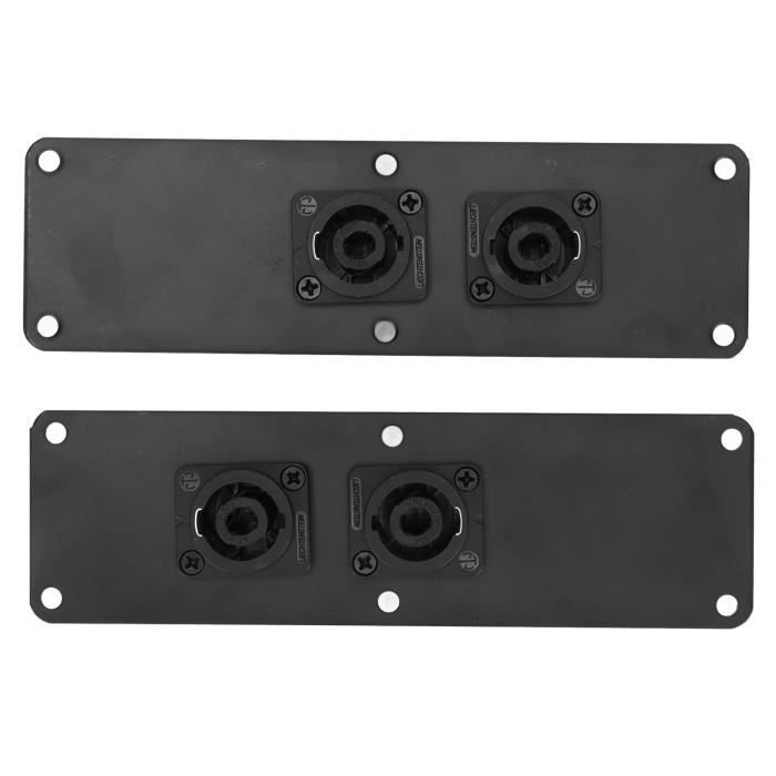 GOTOTOP Plaque de prise de hautparleur en métal Plaque jack pour haut