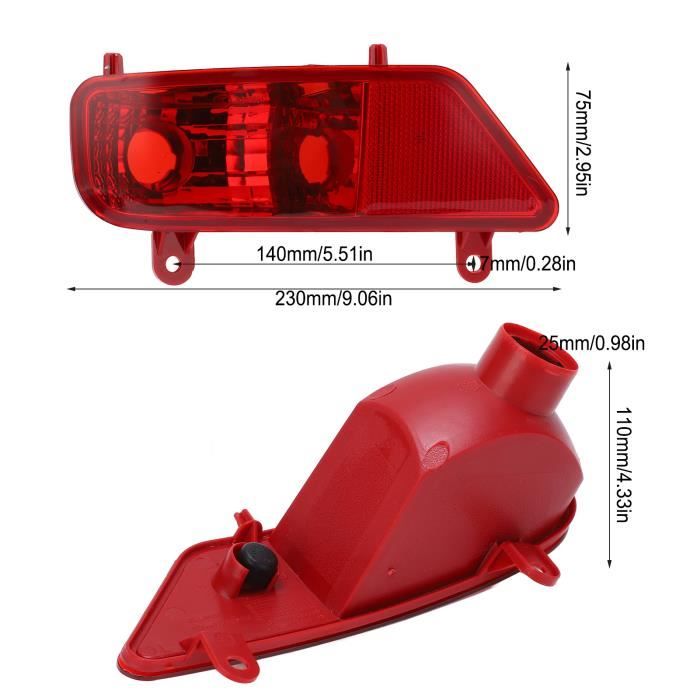 Feu Arrière Rouge Compatible Peugeot Speedfight 2 - Qualité OEM - Remplacement Direct (Réf. OEM 742802)