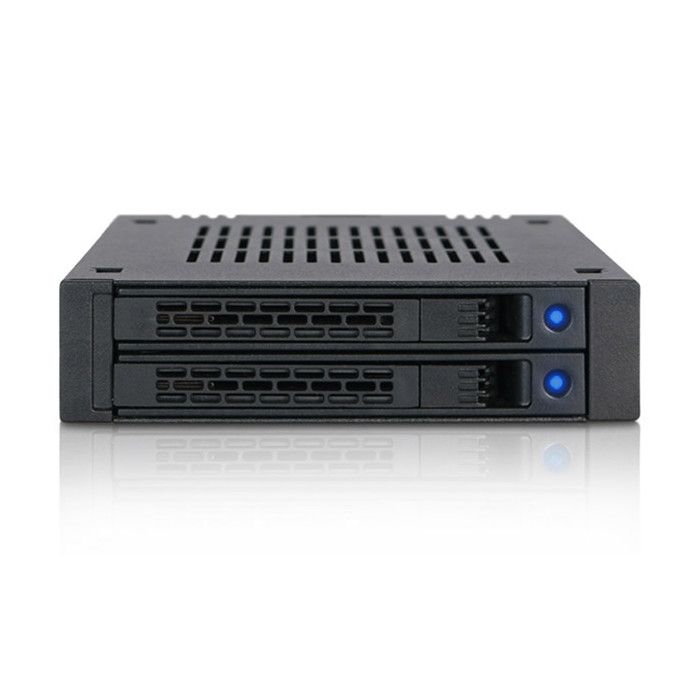 ICY DOCK ExpressCage Rack amovible sans plateau hot swap pour 2 x SSD SATA en baie de 35