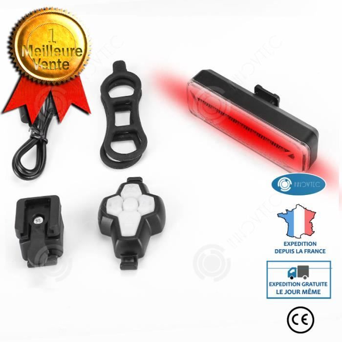 Feu Arriere Velo Clignotant Led Rechargeable