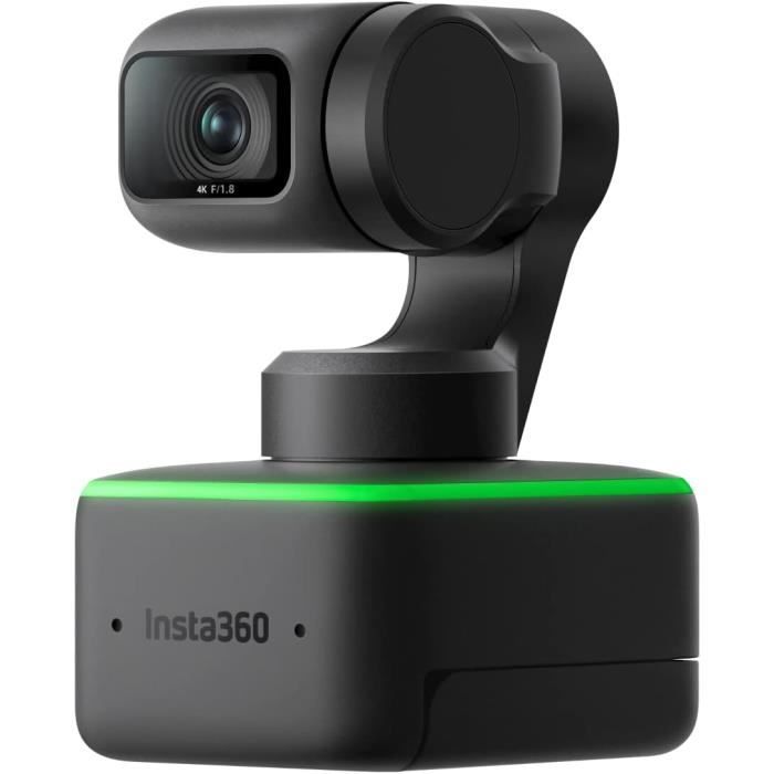 Webcam PTZ 4K - Insta360 - Link - Suivi IA - Contrôle gestuel - Microphones antibruit
