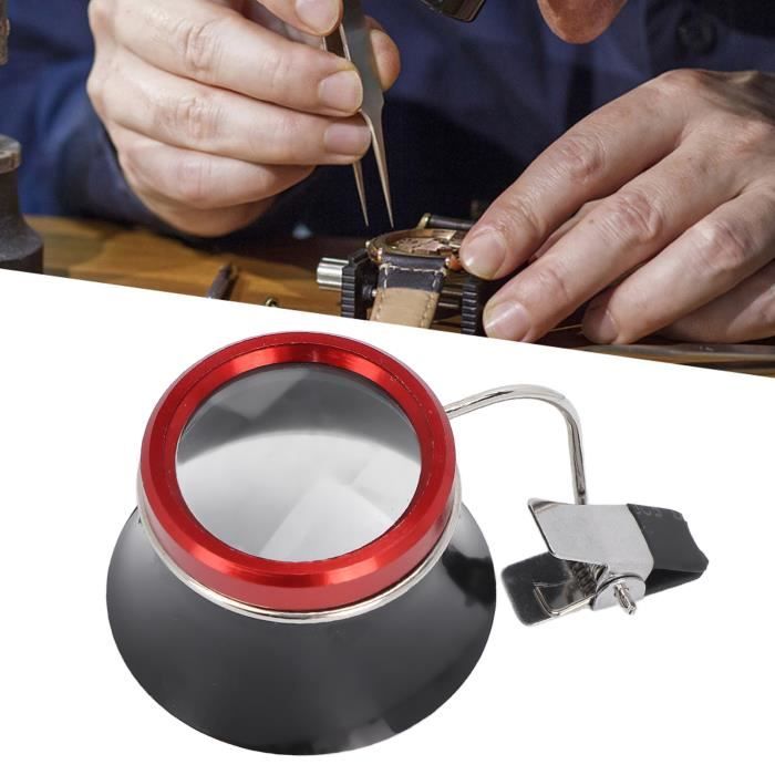 Loupe Clip Pour Lunettes - 10x Grossissement, Outil Pour Bijoutiers, Horlogers, Réparation Électronique