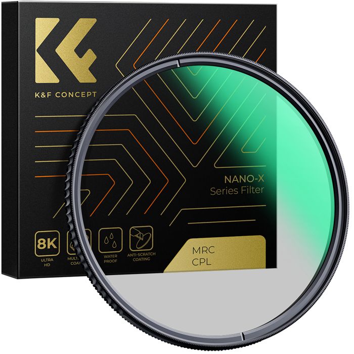 K&F Concept Filtre Polarisant CPL 77mm Nano-X MRC HD Super Mince
