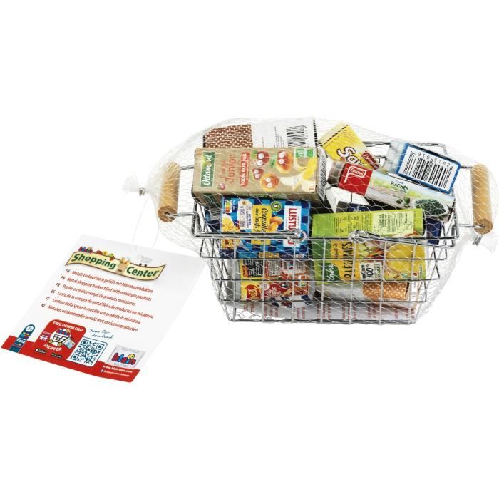 Panier à provisions en métal garni de produits français Klein - vue 2