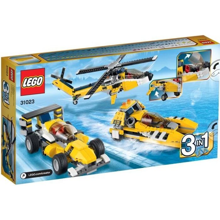LEGO Creator 31023 Les Bolides jaunes