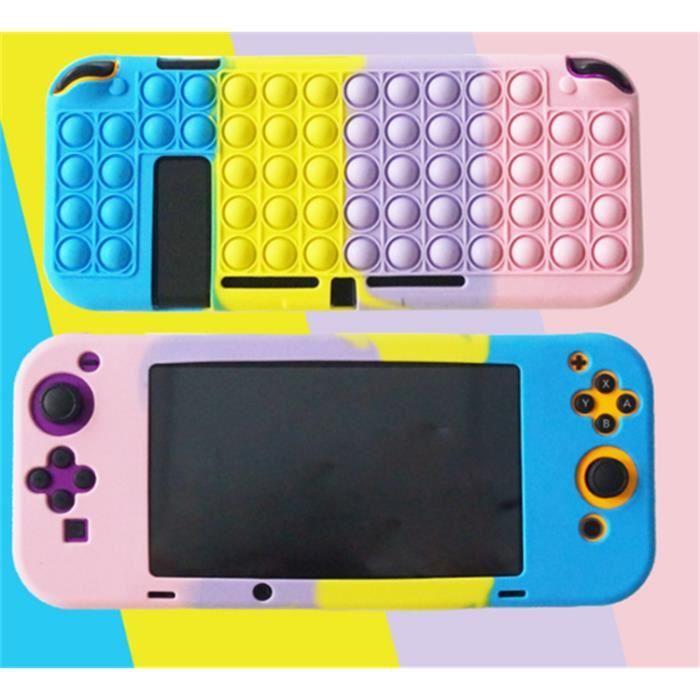 Coque de Protection Compatible avec Nintendo Switch,Pop It Fidget  Toys,Anti-Rayures, Antichoc, Coque en Silicone,01 - Cdiscount Informatique