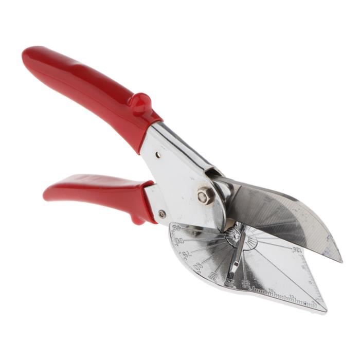 Cisaille D'angle Multifonction 45-120° – Coupe-onglet Manuel, Poignée Caoutchouc, Inox