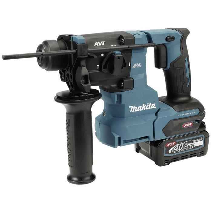 Marteau perforateur burineur sans fil Makita HR010GD201 SDS Plus 40V 2.5Ah Li Ion + 2 batteries + chargeur