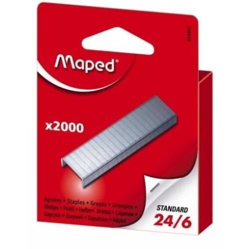 Agrafes Maped Galvanisées - 19 1/4 - 6 Mm - Lot De 5000 Pièces