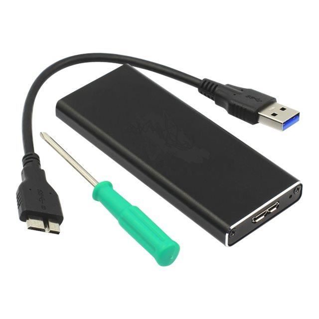 Microstorage Pc Microstorage Boitier externe mSATA mSATA USB 3.0 - Cdiscount Informatique