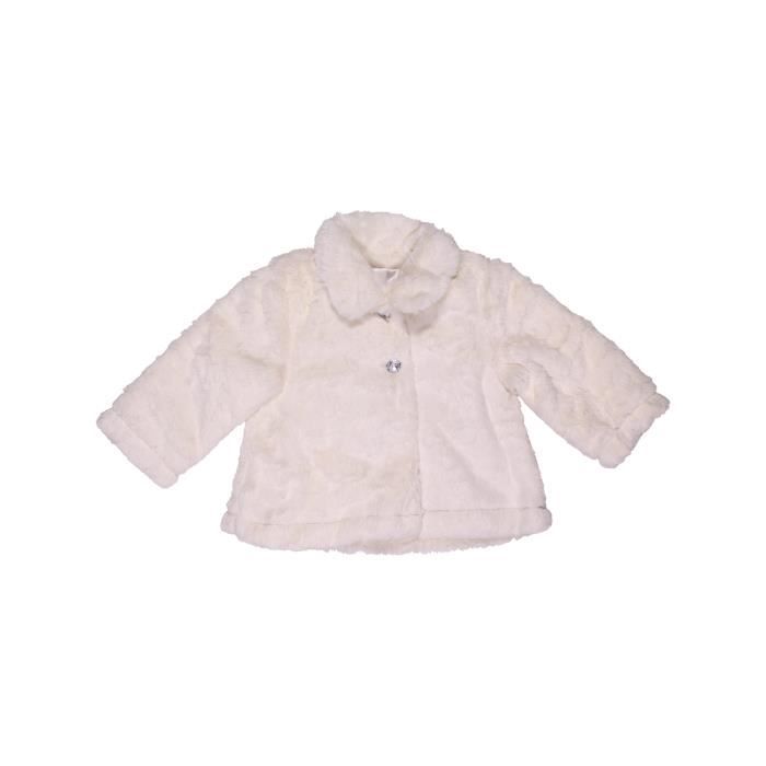 Manteau Bebe Fille Gemo 6 Mois Blanc Hiver Vetement Bebe Blanc Cdiscount Pret A Porter