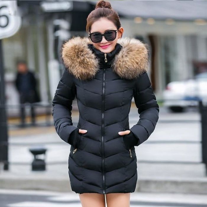 Manteau femme hiver grande capuche sales