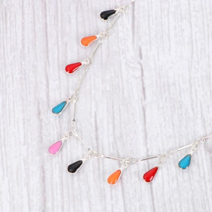 Collier en acier inoxydable en forme de goutte d'eau - Argent - Achat / Vente pendentif vendu