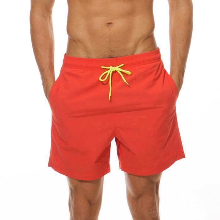 Short De Bain Homme Boxer – Séchage Rapide, élastique Avec Cordon, Pour Plage, Piscine, Sport