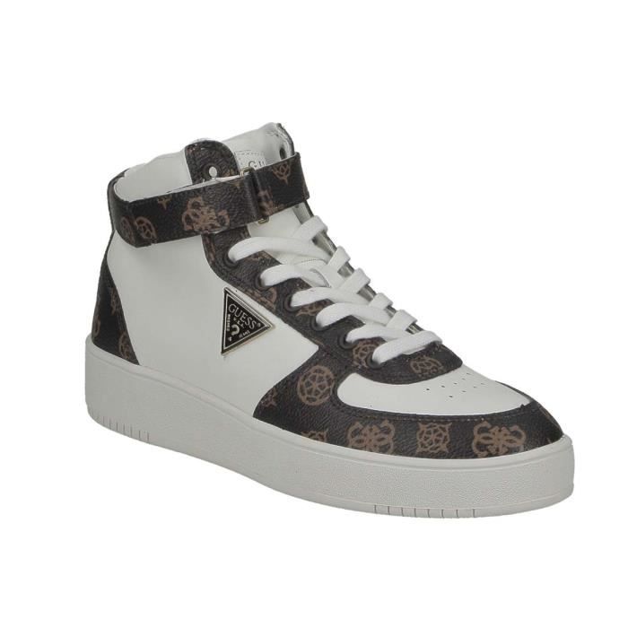 Guess Basket Guess Vyves FL8VYV blanc et brun.-35
