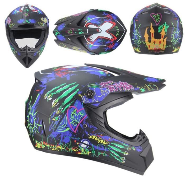 Casque Moto Enfant ZJRA - Protection Léger Avec Design Mignon | Pour Garçons Et Filles