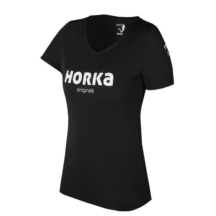 t-shirt femme horka originals - noir (polygiene) - marque horka